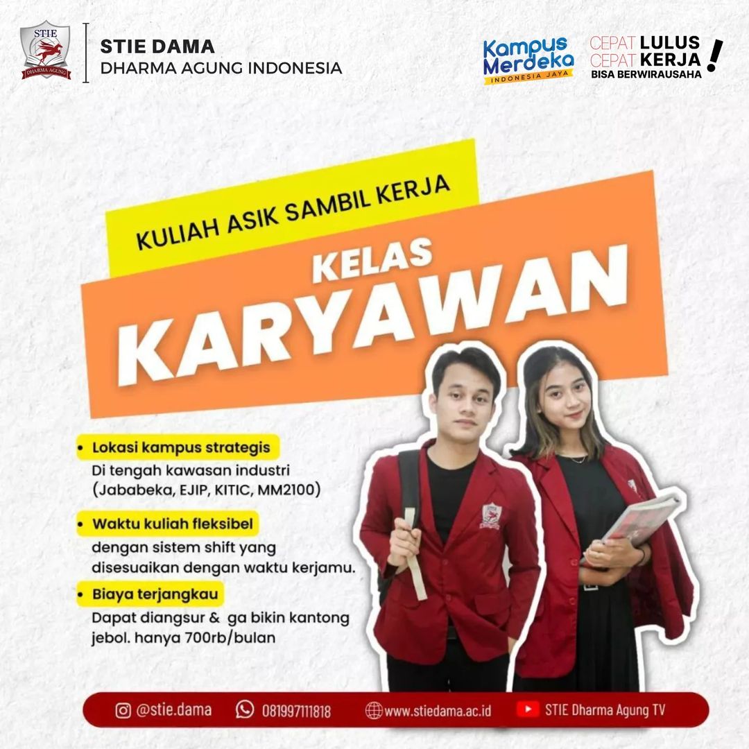 Pendaftaran Mahasiswa Baru Gelombang 2 Kampus STIE Dharma Agung Indonesia